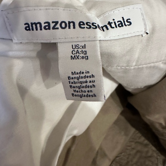 3 pair men’s XL Amazon Basics Khaki shorts -never worn - Picture 9 of 11